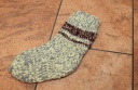 Шерстяные носки ручной вязки