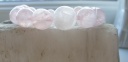 12 -14mm Dabiskā rozā kvarca rokussprādze mīlestības akmens