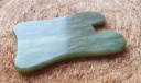 Пластина для массажа Гуа-ша из зеленого нефрита (скребок)