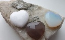 Натуральный камень в форме сердца-  Исцеляющие 2 шт