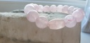 12 mm Dabiskā rozā kvarca rokussprādze mīlestības akmens