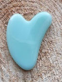 Пластина для массажа Гуа-ша из зеленого нефрита (скребок) сердце