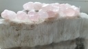 8-10mm Натуральный камень браслет розовый кварц